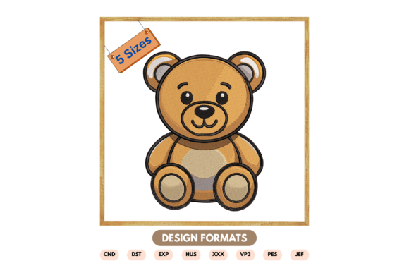 Baby Bear Embroidery File Review for Etsy Sellers