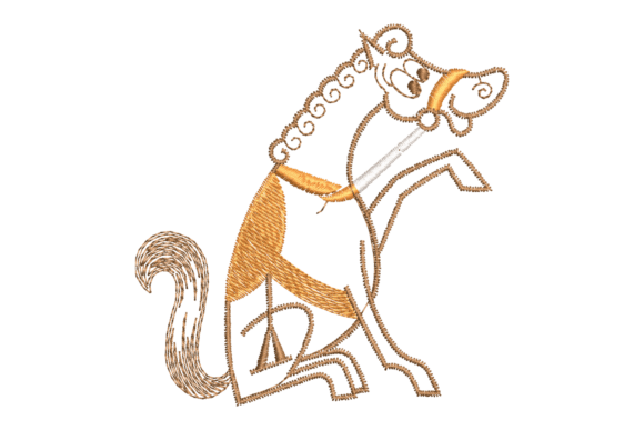 Cartoon Horse Embroidery Design Review
