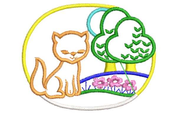 Cat and Trees Embroidery Design Review