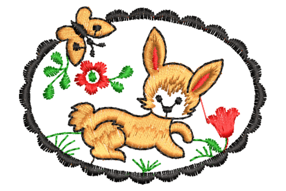 Cute Bunny and Butterfly Embroidery Review