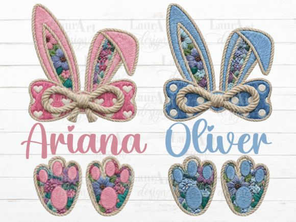 Faux Embroidery Easter Bunny Monogram Review