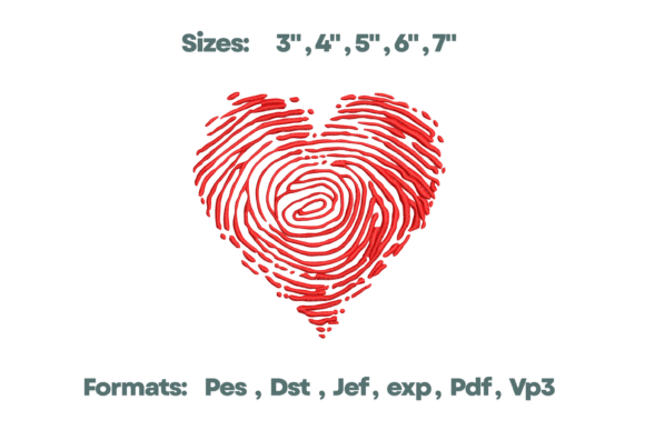 Fingerprint Heart Unique Embroidery Review