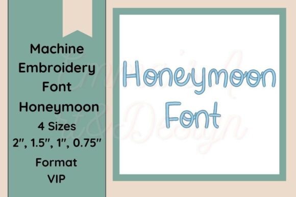 Honeymoon Machine Embroidery Font VIP Review