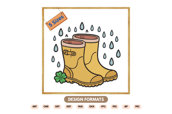 Rain Boots Embroidery Design Review