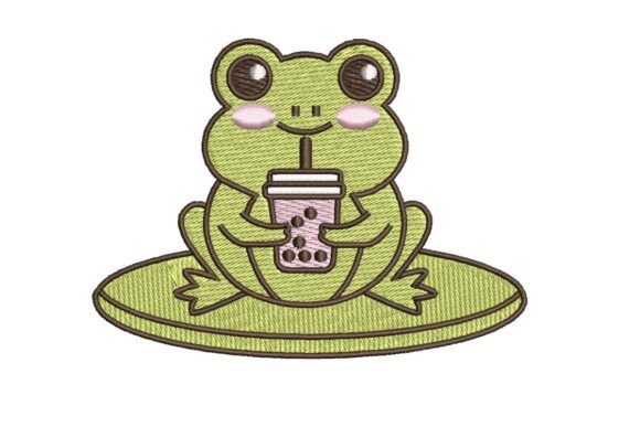 Tea Lover Frog Embroidery Review for Real Projects